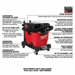 Milwaukee M18 FUEL 9 Gallon Dual-Battery Wet/Dry Vacuum 0920-20 -Home Tools Sales 2024 0920 20 3
