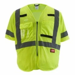 Milwaukee Class 3 High Visibility Yellow Mesh Safety Vest - 2XL/3XL 48-73-5133