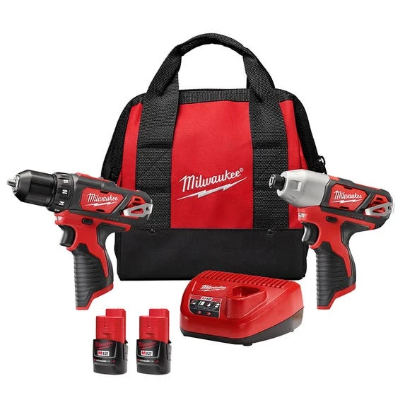 Milwaukee M12 Cordless 2-Tool Drill/Impact Combo Kit 2494-22 Milwaukee M12 Cordless 2-Tool Drill/Impact Combo Kit 2494-22 -Home Tools Sales 2024 2494 22