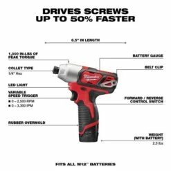 Milwaukee M12 Cordless 2-Tool Drill/Impact Combo Kit 2494-22 2 Milwaukee M12 Cordless 2-Tool Drill/Impact Combo Kit 2494-22 -Home Tools Sales 2024 2494 22 3
