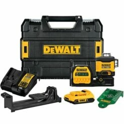 DeWalt 20V MAX Cordless 3-Line 360 Green Laser Kit DCLE34030G