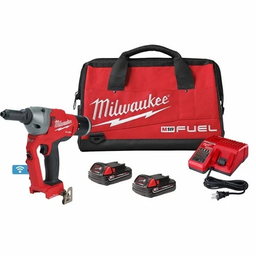 Milwaukee M18 FUEL 1/4" Blind Rivet Tool w/ ONE-KEY Kit 2660-22CT Milwaukee M18 FUEL 1/4" Blind Rivet Tool W/ ONE-KEY Kit 2660-22CT -Home Tools Sales 2024 2660