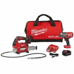 Milwaukee M18 FUEL High Torque Impact Wrench With Grease Gun Kit 2767-22GR