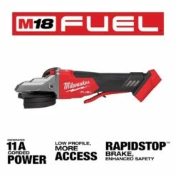 Milwaukee M18 FUEL 5" Flathead Braking Grinder W/ Paddle Switch, No-Lock (Tool Only) 2886-20 2 Milwaukee M18 FUEL 5" Flathead Braking Grinder W/ Paddle Switch, No-Lock (Tool Only) 2886-20 -Home Tools Sales 2024 2886 20 3