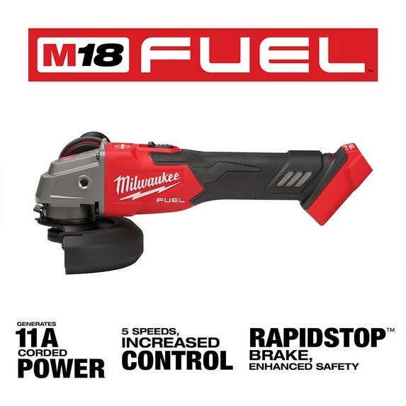 Milwaukee M18 FUEL 4-1/2" / 5" Variable Speed Braking Grinder w/ Slide Switch, Lock-On (Tool Only) 2889-20 Milwaukee M18 FUEL 4-1/2" / 5" Variable Speed Braking Grinder W/ Slide Switch, Lock-On (Tool Only) 2889-20 -Home Tools Sales 2024 2889 20 3
