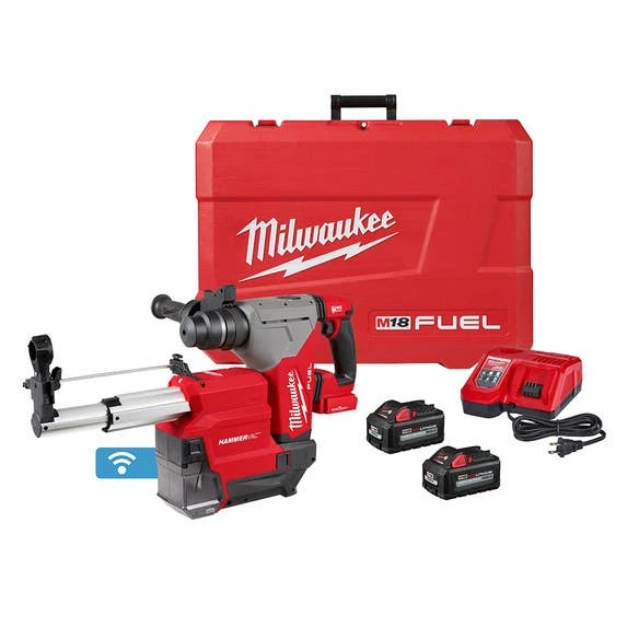 Milwaukee M18 FUEL 1-1/8" SDS Plus Rotary Hammer w/ ONE-KEY & HAMMERVAC Dedicated Dust Extractor XC6.0Ah Kit 2915-22DE Milwaukee M18 FUEL 1-1/8" SDS Plus Rotary Hammer W/ ONE-KEY & HAMMERVAC Dedicated Dust Extractor XC6.0Ah Kit 2915-22DE -Home Tools Sales 2024 2915