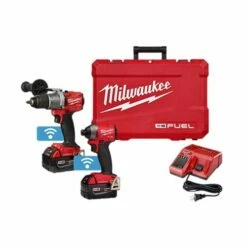 Milwaukee M18 FUEL 2-Tool Hammer Drill & Impact Driver ONE-KEY Combo (5.0Ah) Kit 2996-22