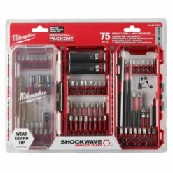 Milwaukee SHOCKWAVE Impact Duty™ Drill, Drive & Fasten Set – 75PC 48-32-4098 -Home Tools Sales 2024 48 32 4098 12
