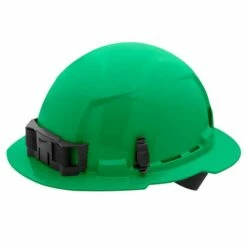 Milwaukee Green Full Brim Unvented Type 1 Class E Hard Hat W/ 4pt Ratcheting Suspension 48-73-1107