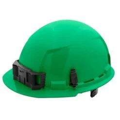 Milwaukee Green Front Brim Unvented Type 1 Class E Hard Hat W/ 6pt Ratcheting Suspension 48-73-1126