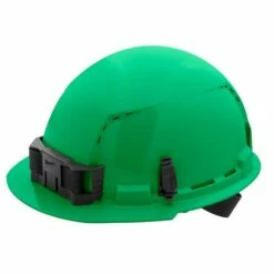 Milwaukee Green Front Brim Vented Type 1 Class C Hard Hat W/ 4pt Ratcheting Suspension 48-73-1206