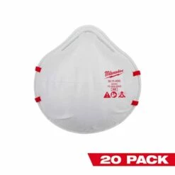 Milwaukee N95 NIOSH Respirator (20 Pack) 48-73-4035