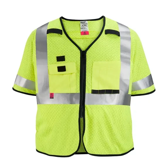 Milwaukee AR/FR Cat. 1 Class 3 High Visibility Yellow Mesh Safety Vest 48-73-522 Milwaukee AR/FR Cat. 1 Class 3 High Visibility Yellow Mesh Safety Vest 48-73-522 -Home Tools Sales 2024 48 73 522