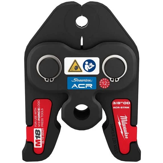 Milwaukee 3/8" Streamline ACR Press Jaw For M18 Force Logic Press Tools 49-16-2652M Milwaukee 3/8" Streamline ACR Press Jaw For M18 Force Logic Press Tools 49-16-2652M -Home Tools Sales 2024 49 16