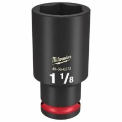 Milwaukee Shockwave Impact Duty 1/2" Drive 1-1/8" Deep 6 Point Socket 49-66-6232