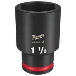 Milwaukee Shockwave Impact Duty 1/2" Drive 1-1/2" Deep 6 Point Socket 49-66-6238