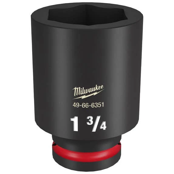 Milwaukee Shockwave Impact Duty 3/4" Drive 1-3/4" Deep 6 Point Socket 49-66-6351 Milwaukee Shockwave Impact Duty 3/4" Drive 1-3/4" Deep 6 Point Socket 49-66-6351 -Home Tools Sales 2024 49 66