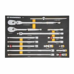 Gearwrench 16 Pc. 1/2" 90-Tooth Ratchet & Drive Tool Set With EVA Foam Tray 86522