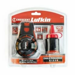Lufkin 100' Contractor Chalk & Reel With Red Chalk CL100R