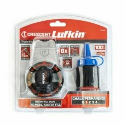 Lufkin 100' Professional Aluminum Chalk & Reel With Blue Chalk CLA100B