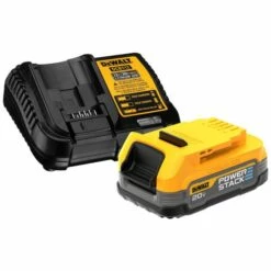 DeWalt 20V POWERSTACK Starter Kit Battery And Charger DCBP034C