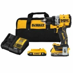 DeWalt 20V MAX XR Brushless Cordless 1/2" Drill/Driver Powerstack & 2Ah 2-Battery Kit DCD800D1E1