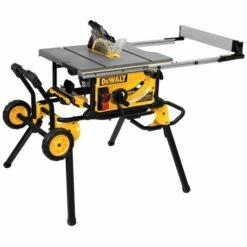 DeWalt 10" Jobsite Table Saw 32-1/2" (82.5CM) Rip Capacity W/ Rolling Stand DWE7491RS