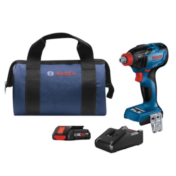 Bosch 18V Brushless Connected-Ready Freak 1/4 In. and 1/2 In. Two-In-One Bit/Socket Impact Driver Kit with CORE18V 4.0 Ah Compact Battery GDX18V-1860CB15 Bosch 18V Brushless Connected-Ready Freak 1/4 In. And 1/2 In. Two-In-One Bit/Socket Impact Driver Kit With CORE18V 4.0 Ah Compact Battery GDX18V-1860CB15 -Home Tools Sales 2024 gdx18v 1860cb15 1 1 1
