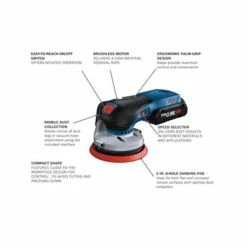 Bosch 18V Brushless 5" Random Orbit Sander (Bare Tool) GEX18V-5N 5 Bosch 18V Brushless 5" Random Orbit Sander (Bare Tool) GEX18V-5N -Home Tools Sales 2024 gex18v 5n 5b