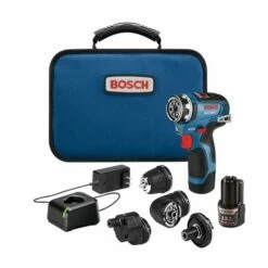 Bosch 12V Brushless Flexiclick 5-In-1 Drill/Driver System Kit GSR12V-300FCB22