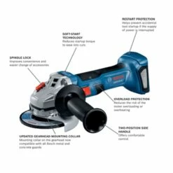Bosch 18V Brushless 4-1/2 In. Angle Grinder With Slide Switch (Bare Tool) GWS18V-8N 3 Bosch 18V Brushless 4-1/2 In. Angle Grinder With Slide Switch (Bare Tool) GWS18V-8N -Home Tools Sales 2024 gws18v 8n 2