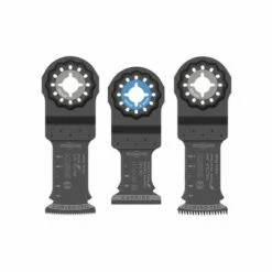 Bosch 1-1/4" Starlock High-Carbon Steel Xtra-clean Clean Carbide Plunge Cut Blades 3 Pk. OSL003VP