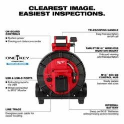 Milwaukee M18 200’ Mid-Stiff Pipeline Inspection System 2975-22 -Home Tools Sales 2024 walkaround 2975 22